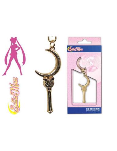 SAILOR MOON MOON STICK 3D METAL KEYCHAIN
