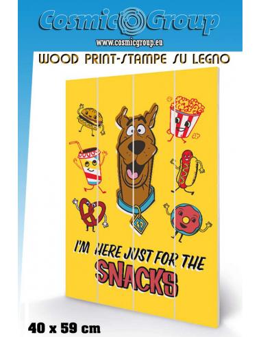 SCOOBY DOO SNACKS WOOD PRINT