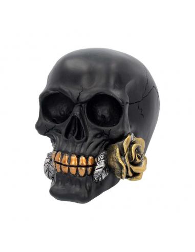 SKULL GOTHIC BLACK ROSE FROM THE DEAD