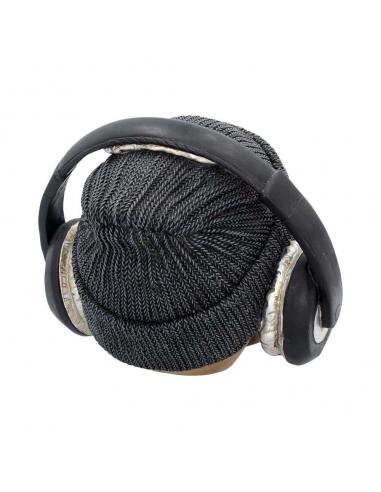 SKULL WITH HAT DEAD BEAT (GREY)