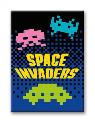 SPACE INVADERS ALIENS FLAT MAGNET