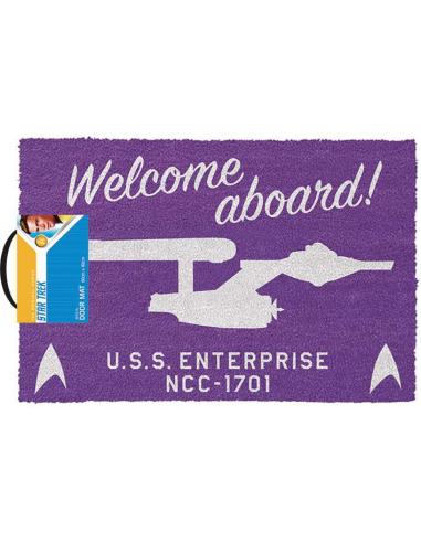 STAR TREK WELCOME ABOARD DOORMAT
