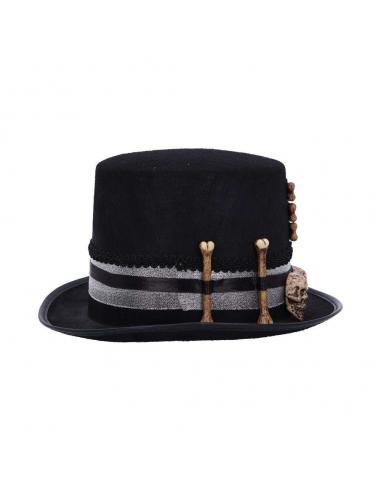 STEAMPUNK VOODOO PRIEST'S SKULL BONE HAT