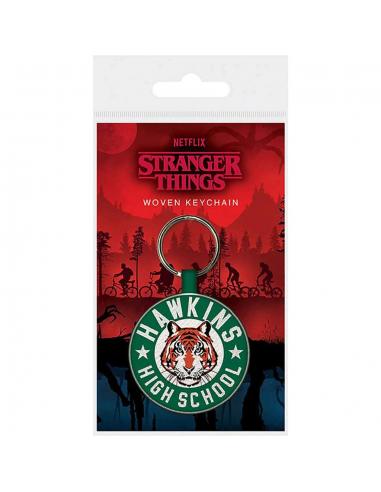 STRANGER THINGS HAWK SCHOOL WOVEN KEYCHA