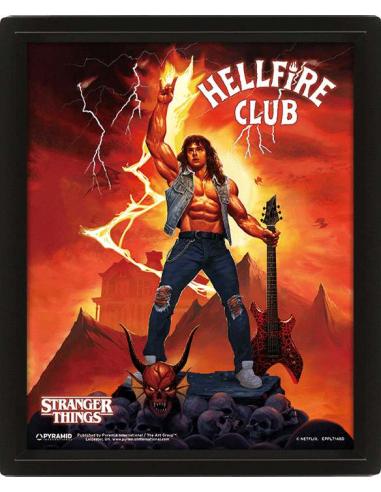 STRANGER THINGS HELLFIRE POSTER 3D