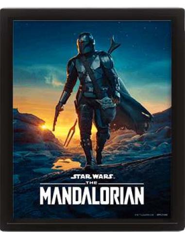 SW THE MANDALORIAN -NIGHTFALL- POSTER 3D