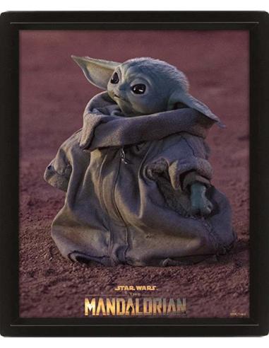 SW THE MANDALORIAN GROGU POSTER 3D