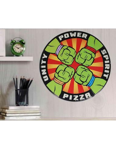 TMNT PIZZA POWER TIN SIGN