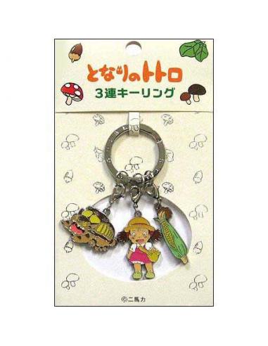 TOTORO 3 CHARMS KEYRING B