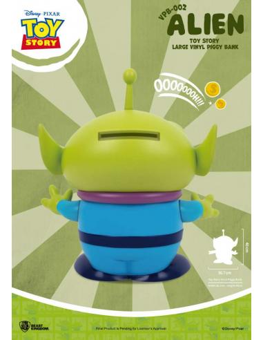 TOY STORY LARGE VINYL PIGGY BANK ALIEN