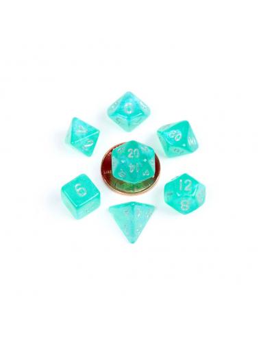 FanRoll FanRoll Mini Pack de Dados Stardust Turquoise (7)