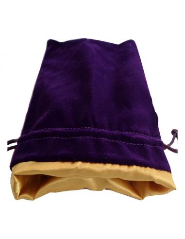FanRoll FanRoll Bolsa para Dados Velvet Purple with Gold Satin Small