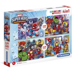 Puzzle Super Hero Marvel 2x20pzs 2x60pzs - Imagen 1