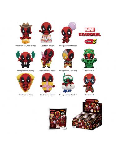 Monogram Int. Deadpool Colgantes PVC 3D Series 5 Expositor (24)