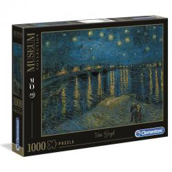 Puzzle La Noche Estrellada Rodano Van Gogh Musseum Collection 1000pzs - Imagen 1