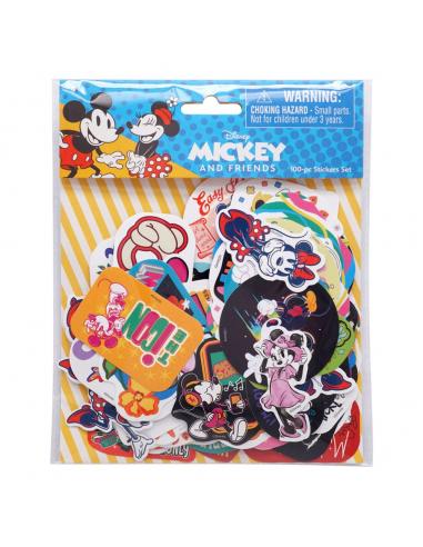 Monogram Int. Disney Pack de 100 Pegatina Mickey & Minnie