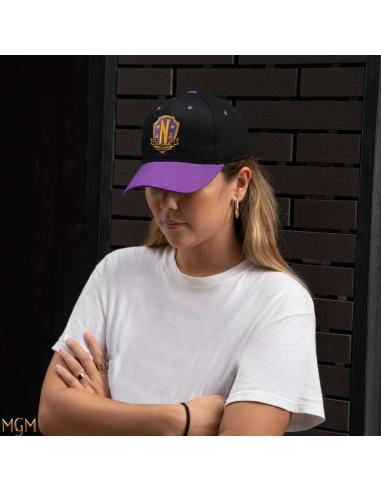 WEDNESDAY NEVERMORE ACADEMY PURPLE CAP