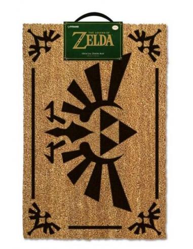 ZELDA TRIFORCE BLACK DOORMAT