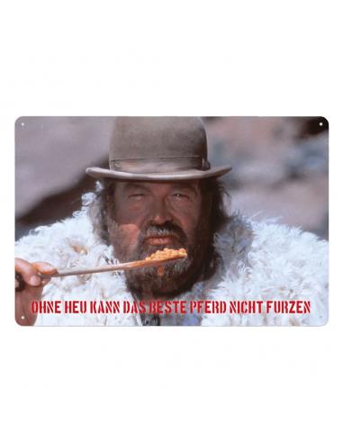 Blechwaren Fabrik Braunschweig Bud Spencer Placa de Chapa Bohnen 20 x 30 cm