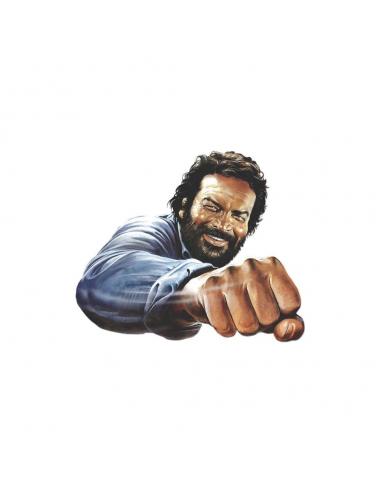 Blechwaren Fabrik Braunschweig Bud Spencer Placa de Chapa 3D Bud Spencer Faust 45 x 45 cm