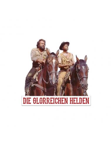 Blechwaren Fabrik Braunschweig Bud Spencer & Terence Hill Placa de Chapa 3D Die glorreichen Helden 45 x 45 cm