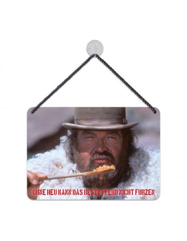 Blechwaren Fabrik Braunschweig Bud Spencer Placa de Chapa Bohnen 16,5 x 11,5 cm