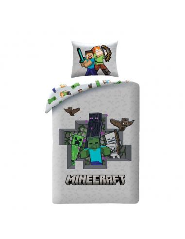 Halantex Minecraft Funda Nórdica Ver. 3 140 x 200 cm / 70 x 90 cm