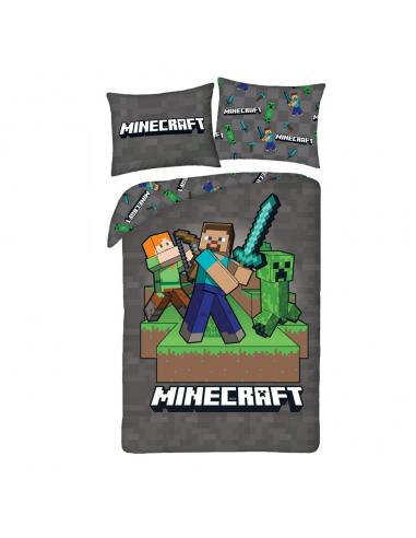 Halantex Minecraft Funda Nórdica Ver. 4 140 x 200 cm / 70 x 90 cm