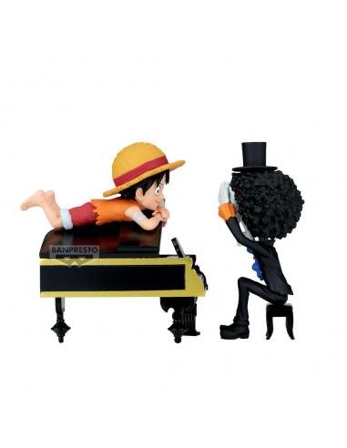 BANPRESTO Figura Luffy &#38; Brook Word Collectable Stories One Piece 8cm