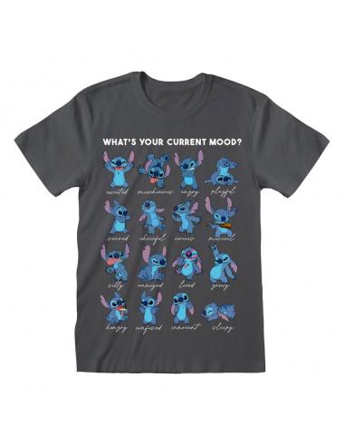Heroes Inc Lilo & Stitch Camiseta Stitch Emotions Charcoal talla XL