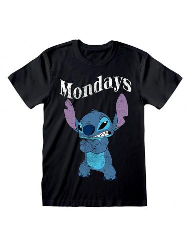 Heroes Inc Lilo & Stitch Camiseta Stitch Mondays Black talla M