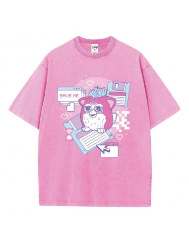 Heroes Inc Furby Camiseta Save Me Snow Washed talla L