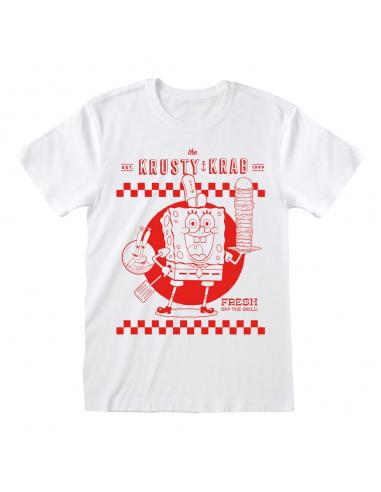 Heroes Inc Bob Esponja Camiseta Krusty Krab White talla S