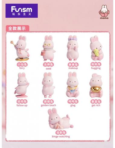Elska Momo Bunny Minifiguras Daily Series 9 cm Expositor (9)