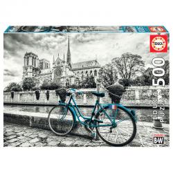Puzzle Bicicleta Cerca de Notre Dame 500pz - Imagen 1