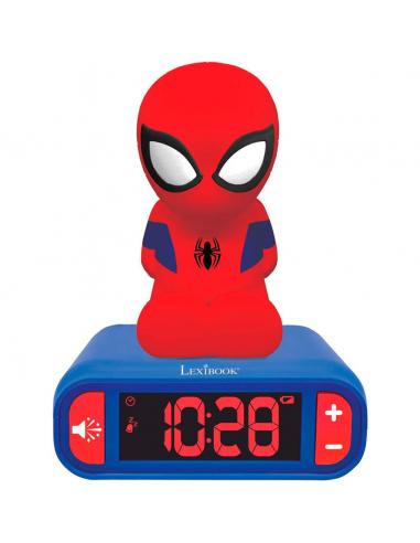 LEXIBOOK Despertador 3D digital Spiderman Marvel