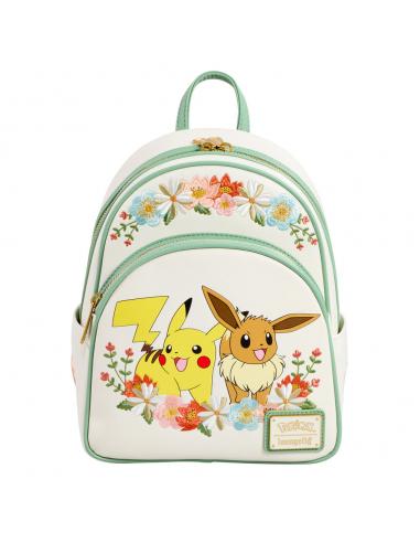 LOUNGEFLY Figura Pikachu & Eevee Floral Pokemon Loungefly