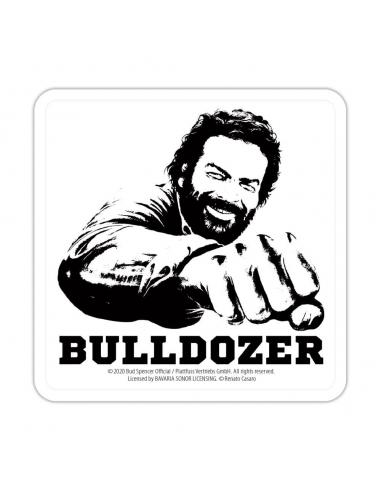 Blechwaren Fabrik Braunschweig Bud Spencer Posavasos de hojalata Bulldozer 10 x 10 cm