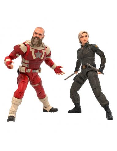 HASBRO Blister 2 figuras Yelena Belova & Red Guardian Thunderbolts Marvel Legends 15cm