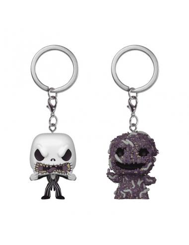 Funko Pesadilla antes de Navidad Pack de 2 Llaveros POP! Vinyl Jack/Oogie 4 cm