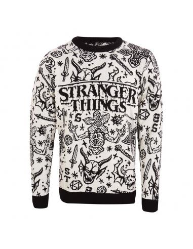 Heroes Inc Stranger Things Sweatshirt Christmas Jumper Collage talla XL