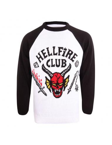 Heroes Inc Stranger Things Sweatshirt Christmas Jumper Hellfire Club talla L