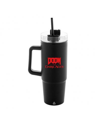 DEVplus Doom The Dark Ages Taza termo con pajita Shield 1180 ml