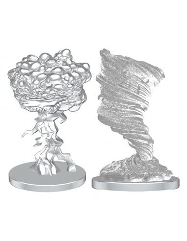 Wizkids Pathfinder Deep Cuts Miniaturas sin pintar Living Thunderclap & Living Whirlwind