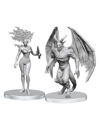 Wizkids Pathfinder Deep Cuts Miniaturas sin pintar Gargoyle & Shae