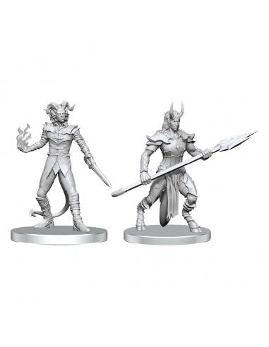 Wizkids Pathfinder Deep Cuts Miniaturas sin pintar Vordine (Infantry Devil) & Pitborn Rogue