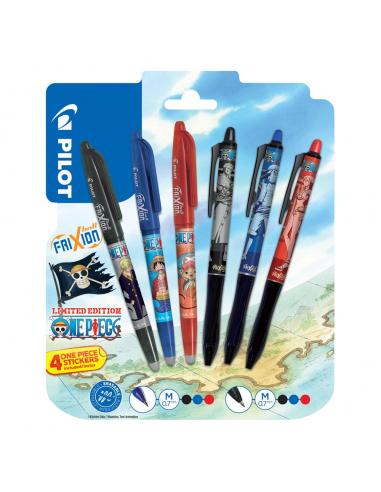 Pilotpen One Piece Pack de 6 Bolas de rodillo FriXion Ball & Ball+ Limited Sticker Edition LE 0.7