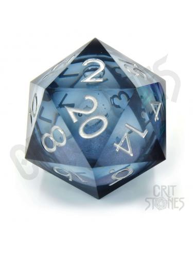 CritStones CritStones Liquid Core dados D20 Ocean Orb 5 cm
