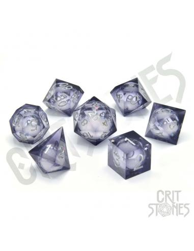 CritStones CritStones Liquid Core Pack de Dados Orbital Tide (silver ink) (7)