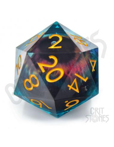 CritStones CritStones Liquid Core dados D20 Eye of the Oracle 5 cm